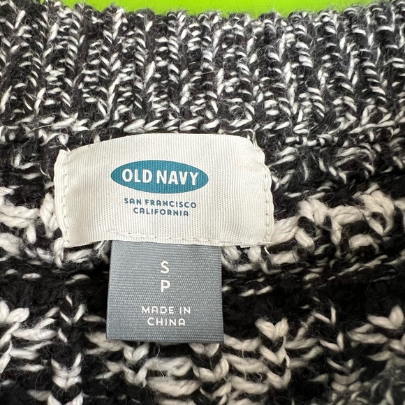 S OLD NAVY Nordic Scandinavian pattern Heather yarn Knit Sweater cotton blend - Picture 2 of 7